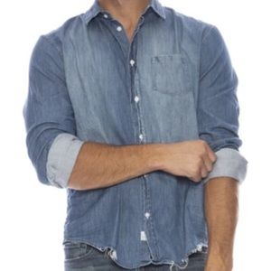 Frank & Eileen distressed denim shirt